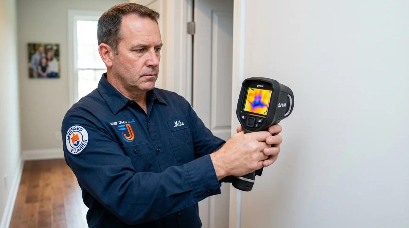 Thermal imaging leak detection by Johns Plumbing LLC in Arnolds Park